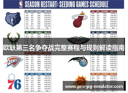 欧联第三名争夺战完整赛程与规则解读指南